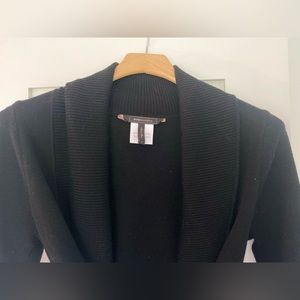 BCBG Maxazria wrap sweater, 100% Marino Wool